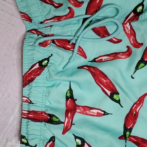 Men's Jake Austin Chili Pepper Swim Shorts - Picture 2 of 10